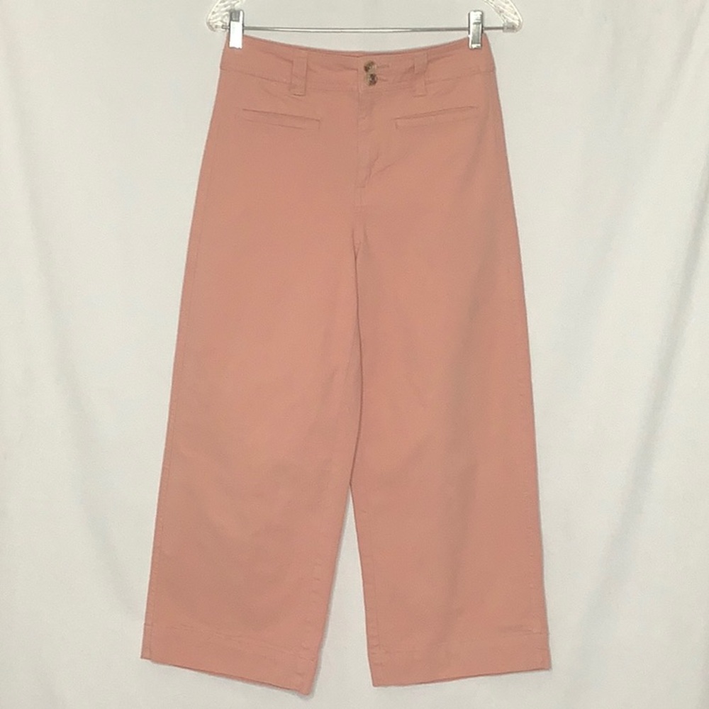 High Rise Wide Leg Cropped Pants Size 2 - Picture 8 of 8